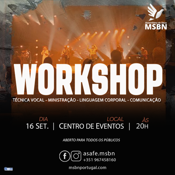 Cartaz Workshop Asafe