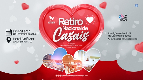Retiro de Casais 2026 Ecrã